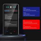 Traductor de idiomas IA S85 PRO con ChatGPT 130 Idiomas en tiempo real