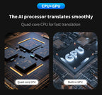 Traductor de idiomas IA S85 PRO con ChatGPT 130 Idiomas en tiempo real