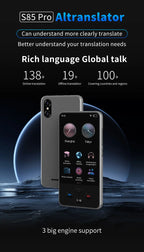 Traductor de idiomas IA S85 PRO con ChatGPT 130 Idiomas en tiempo real