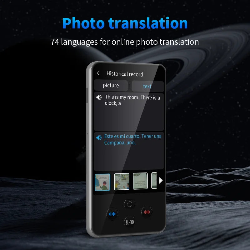 Traductor de idiomas IA S85 PRO con ChatGPT 130 Idiomas en tiempo real